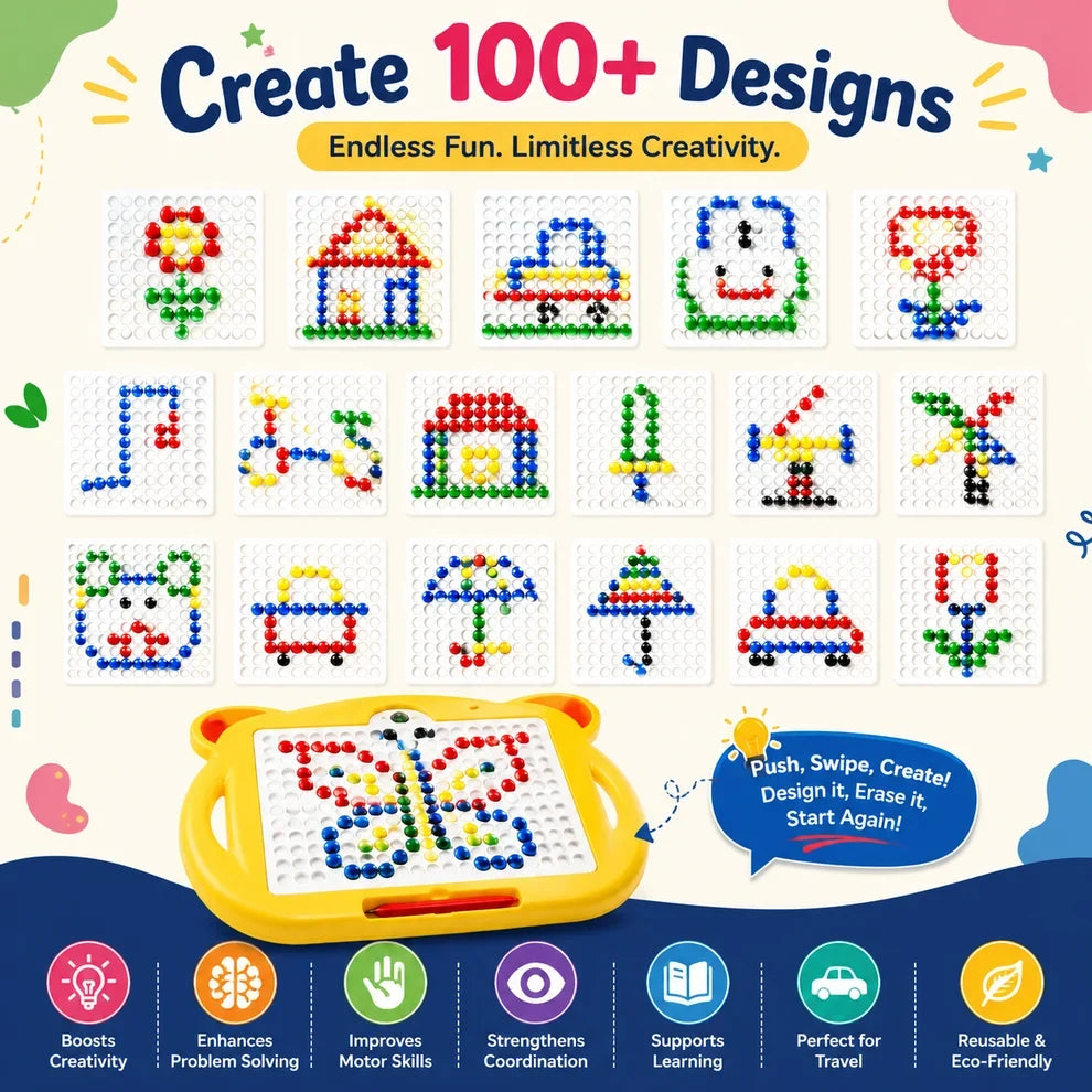 Little Genius Magnetic Drawing Board🎨 : Learn & Create | Buy 1 Get 1 Free✍️