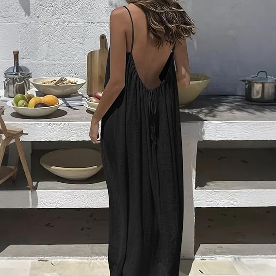 🌸 Adjustable Open Back Maxi Dress for Women | Buy 1 Get 1 FREE | Summer Collection | Only ₹898