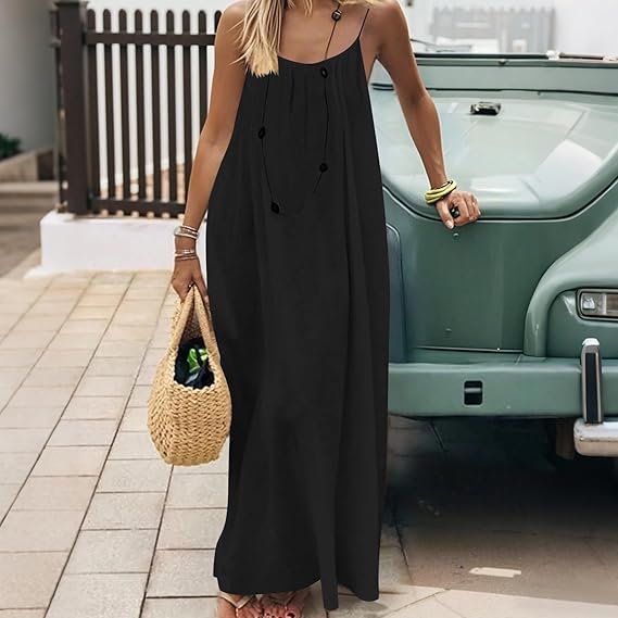 🌸 Adjustable Open Back Maxi Dress for Women | Buy 1 Get 1 FREE | Summer Collection | Only ₹898