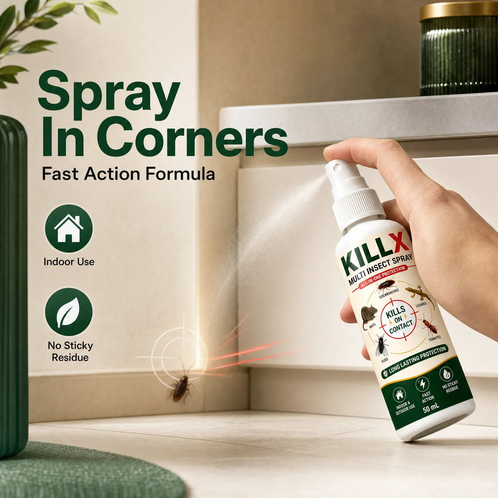 🦟 KILLX Multi-Insect Spray | Fast-Acting Pest Protection | Buy 1 Get 2 FREE
