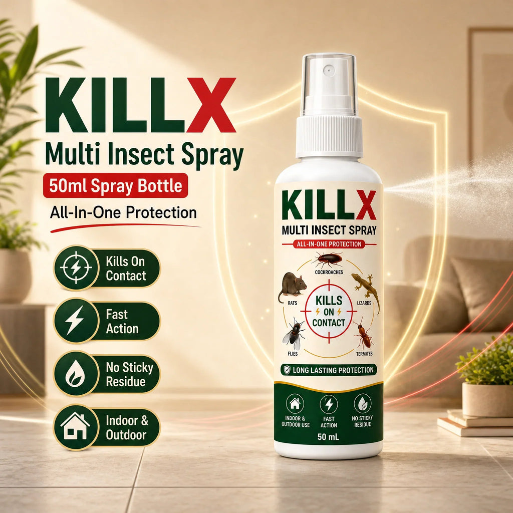 🦟 KILLX Multi-Insect Spray | Fast-Acting Pest Protection | Buy 1 Get 2 FREE