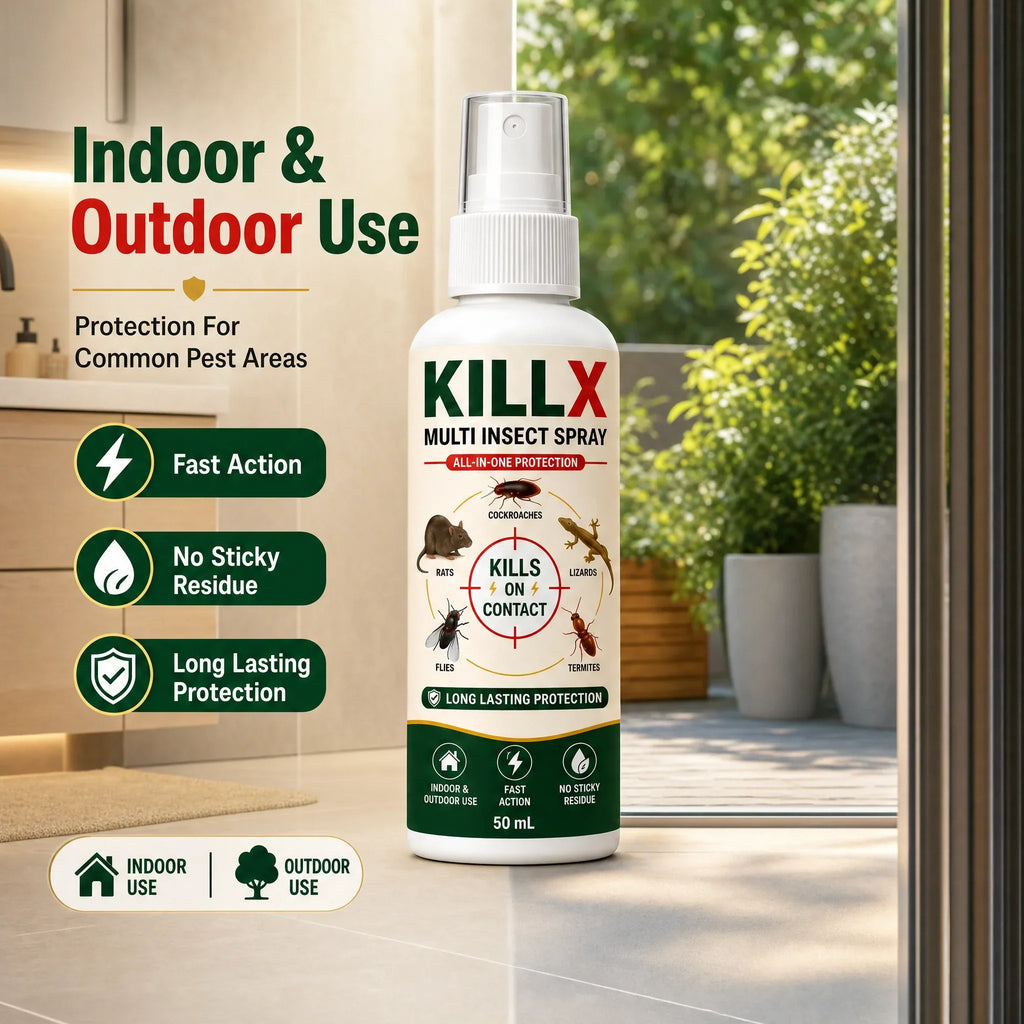 🦟 KILLX Multi-Insect Spray | Fast-Acting Pest Protection | Buy 1 Get 2 FREE