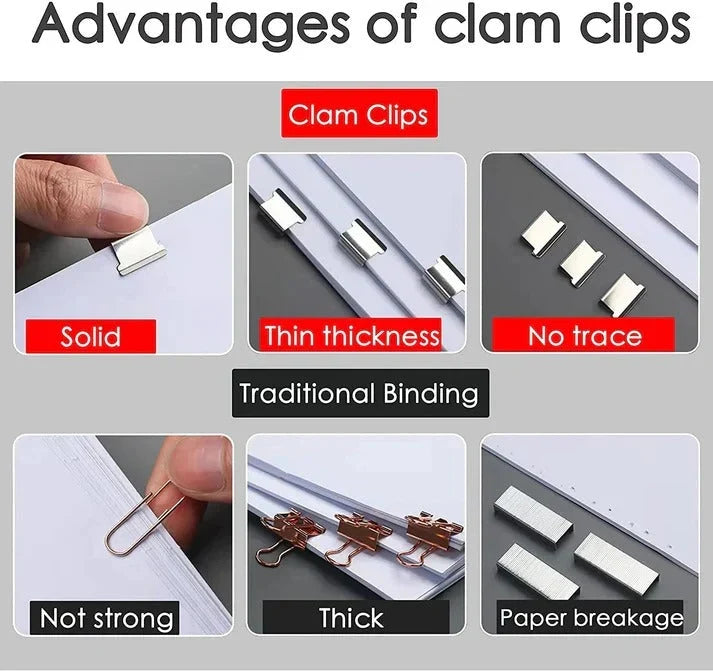 📎 Paper Clamp Clip (Pack of 2) | Strong Grip | Easy Carry ✨