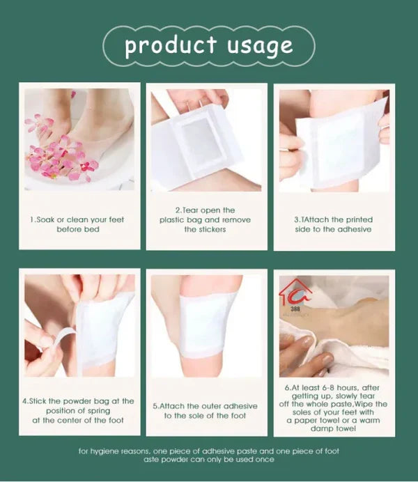 Detox Foot Pads 20 Patches-(Pack of 2)