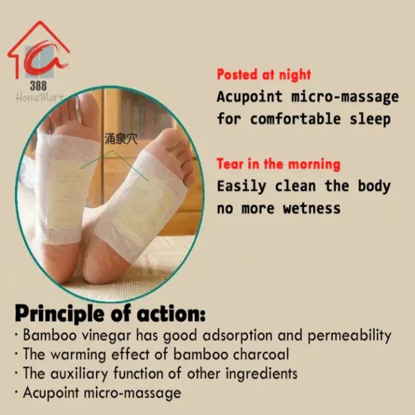 Detox Foot Pads 20 Patches-(Pack of 2)