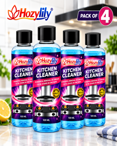 Kitchen Grease & Oil Stain Cleaner | Pack of 4 | Powerful Cleaning | Just ₹599