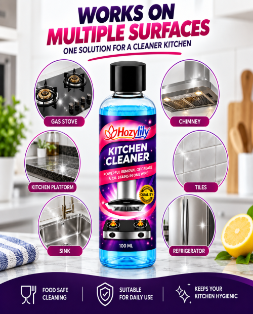 Kitchen Grease & Oil Stain Cleaner | Pack of 4 | Powerful Cleaning | Just ₹599