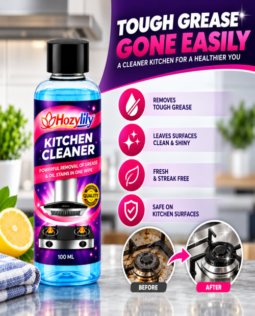 Kitchen Grease & Oil Stain Cleaner | Pack of 4 | Powerful Cleaning | Just ₹599