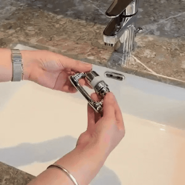 💦 Smart Faucet Rotator – 360° Adjustable | Splash-Free Flow | Durable & Rust-Proof 🔧